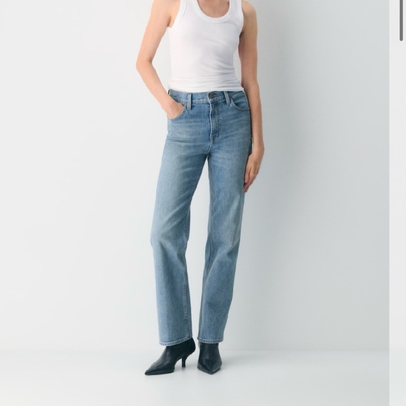 Denim Forum Arlo High Rise Straight Jeans - Picture 1 of 11